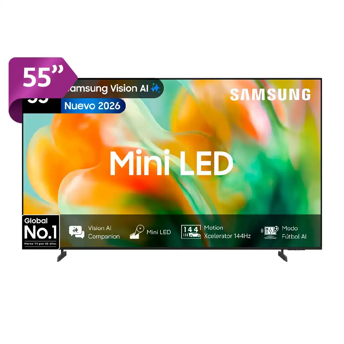 SMART TV SAMSUNG MINI LED 4K UHD 55” M80H - 1