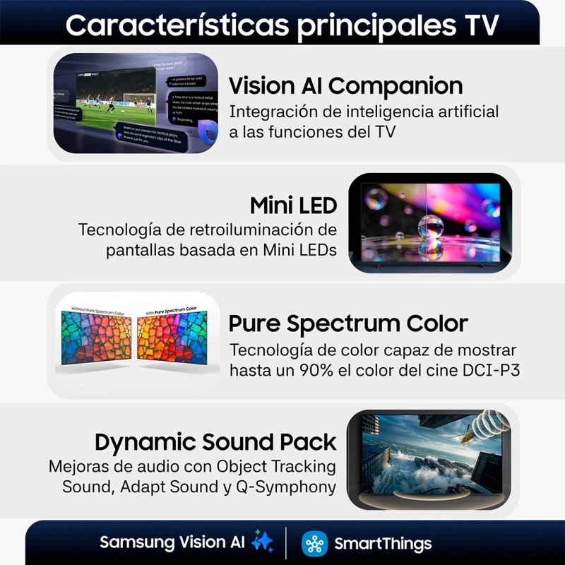 SMART TV SAMSUNG MINI LED 4K UHD 65” M75H - 4