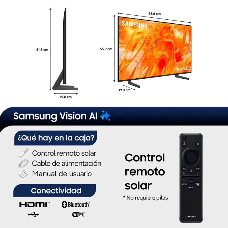 SMART TV SAMSUNG NEO QLED 4K UHD 43” QN70H - 3