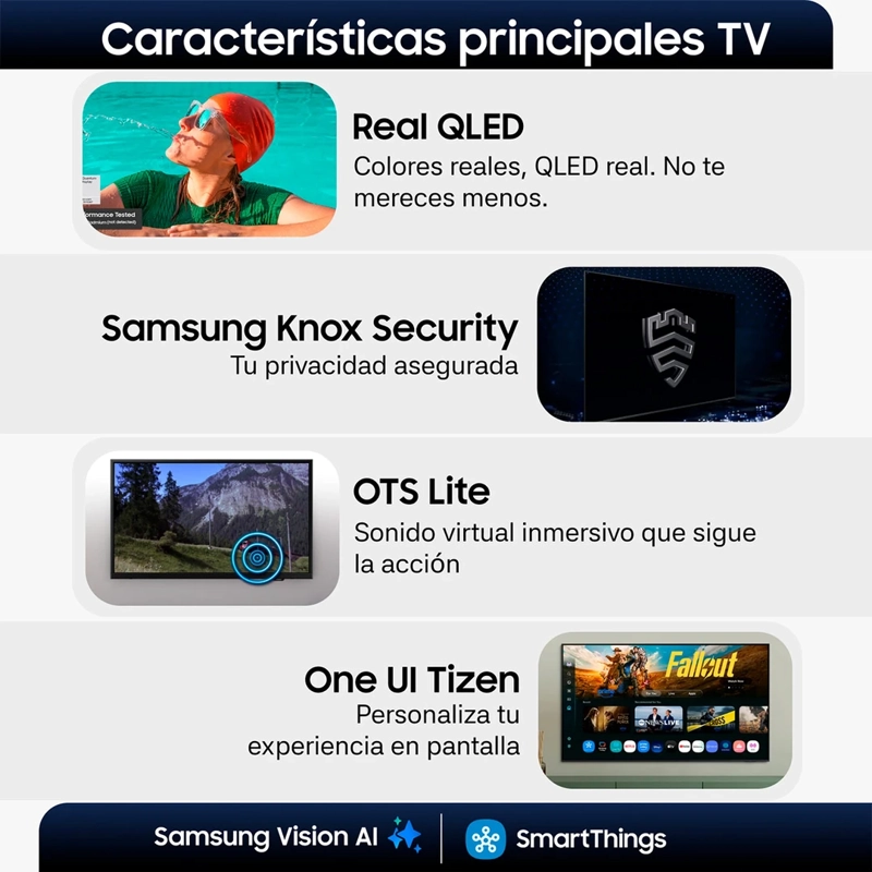 SMART TV SAMSUNG QLED FULL HD 40” Q50F - 4
