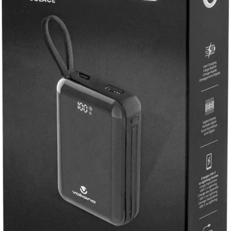 BATERÍA PORTATIL VOLKANO SOLACE SERIES 20000MAH - 4