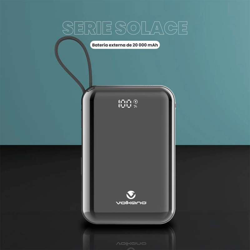 BATERÍA PORTATIL VOLKANO SOLACE SERIES 20000MAH - 6