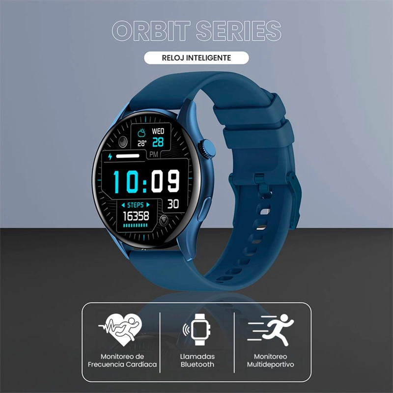 SMARTWATCH VOLKANO ORBIT SERIES FITNESS Azul, foto 3