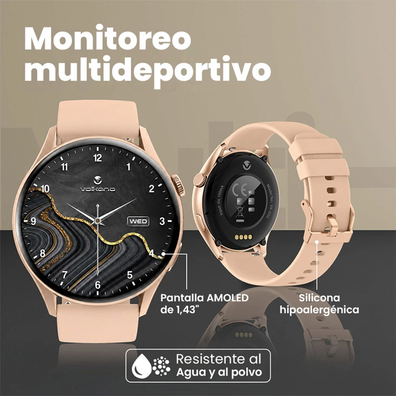 SMARTWATCH VOLKANO ORBIT SERIES FITNESS Dorado, foto 3