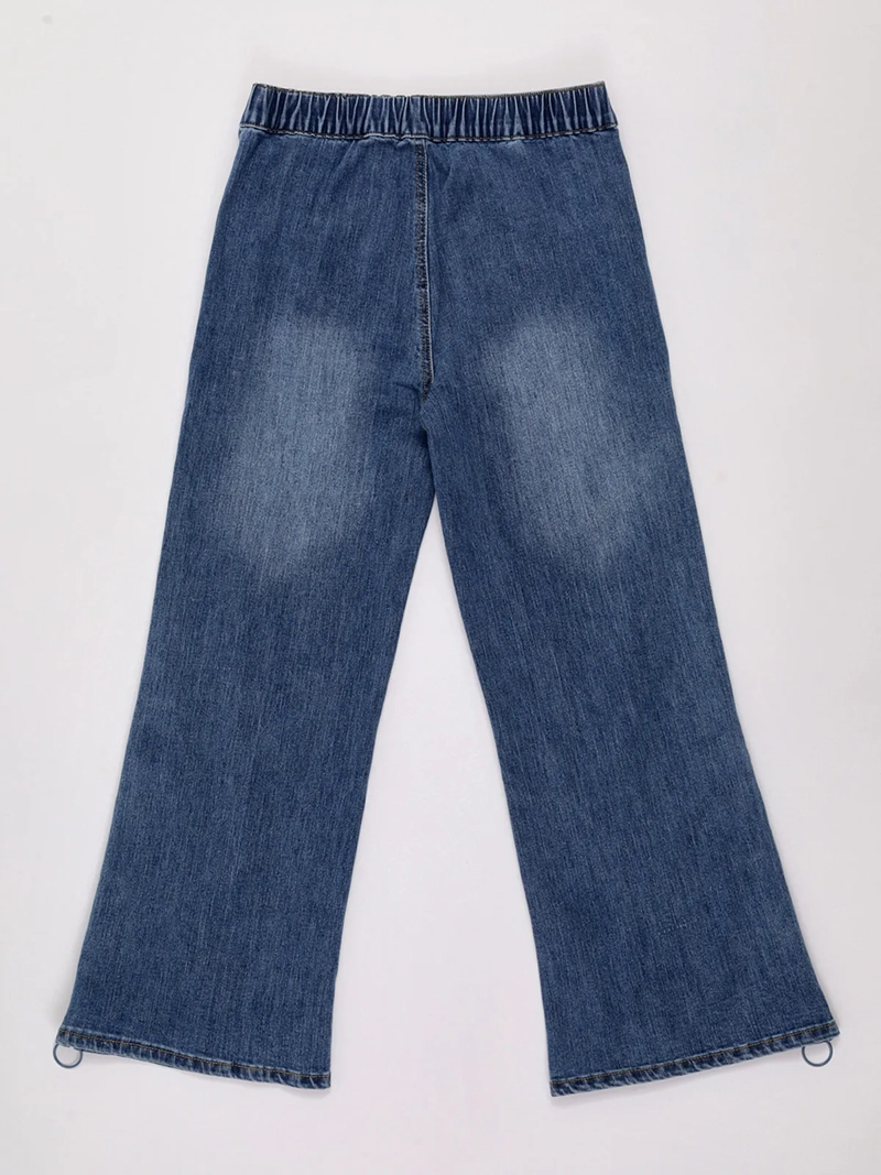 JEANS NIÑA HARVEST FIT WIDE ADAPTADO CON ABERTURA LATERAL CON CIERRES - 2