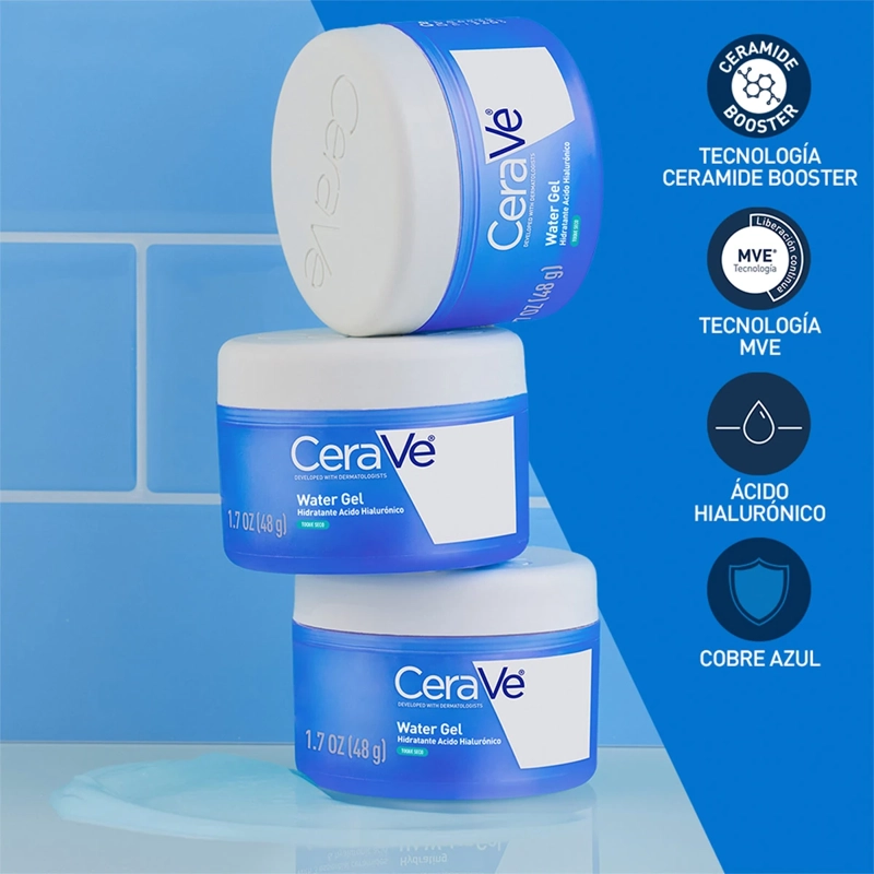 WATER GEL HIDRATANTE CERAVE ÁCIDO HIALURÓNICO 48GR - 4