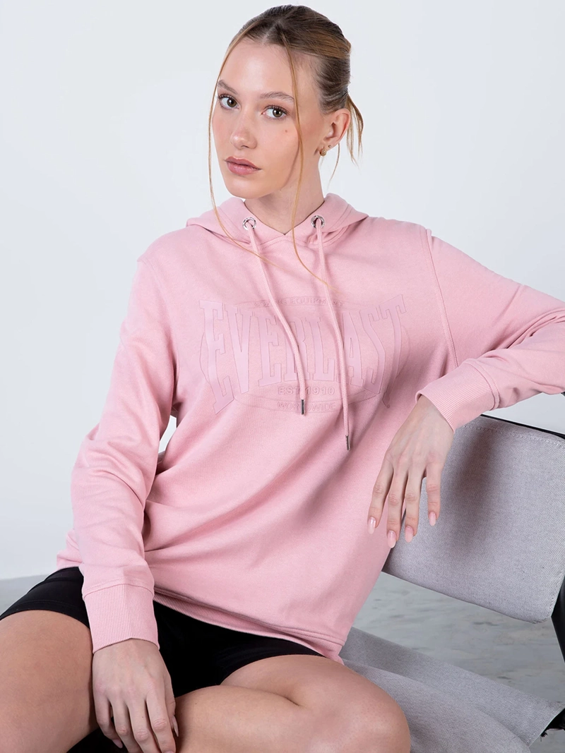 POLERÓN MUJER EVERLAST HOOD ROW MANGA LARGA CASUAL SPORT - 4