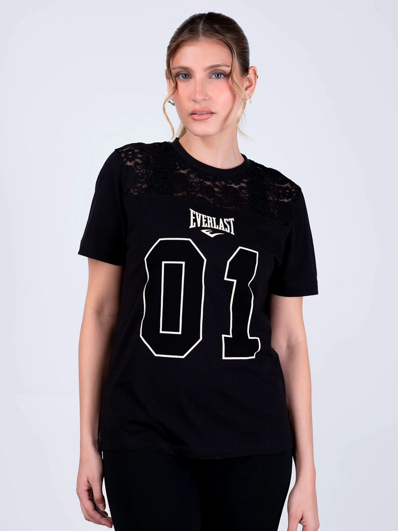 POLERA MUJER EVERLAST ALGODÓN MANGA CORTA - 2