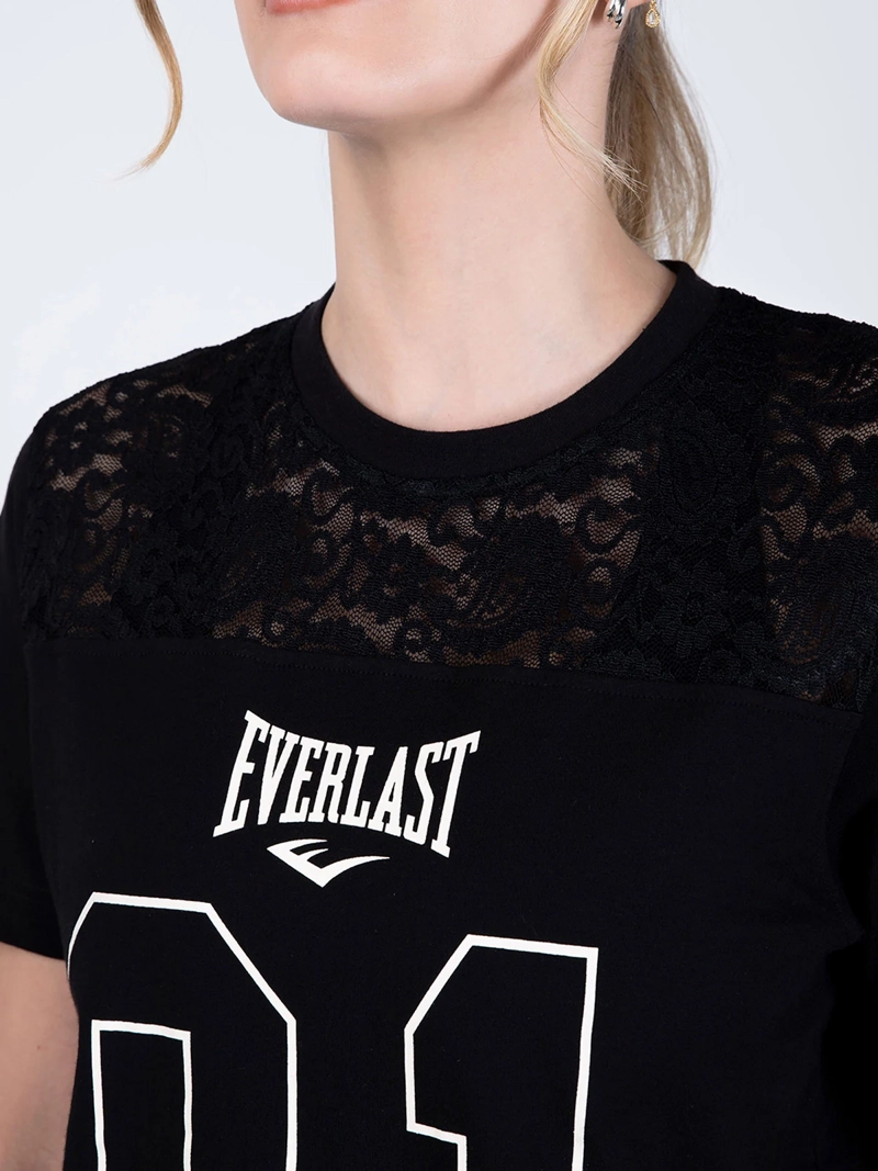 POLERA MUJER EVERLAST ALGODÓN MANGA CORTA - 4