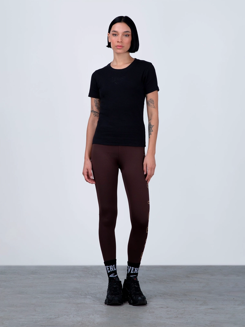 POLERA MUJER EVERLAST ALGODÓN MANGA CORTA - 4
