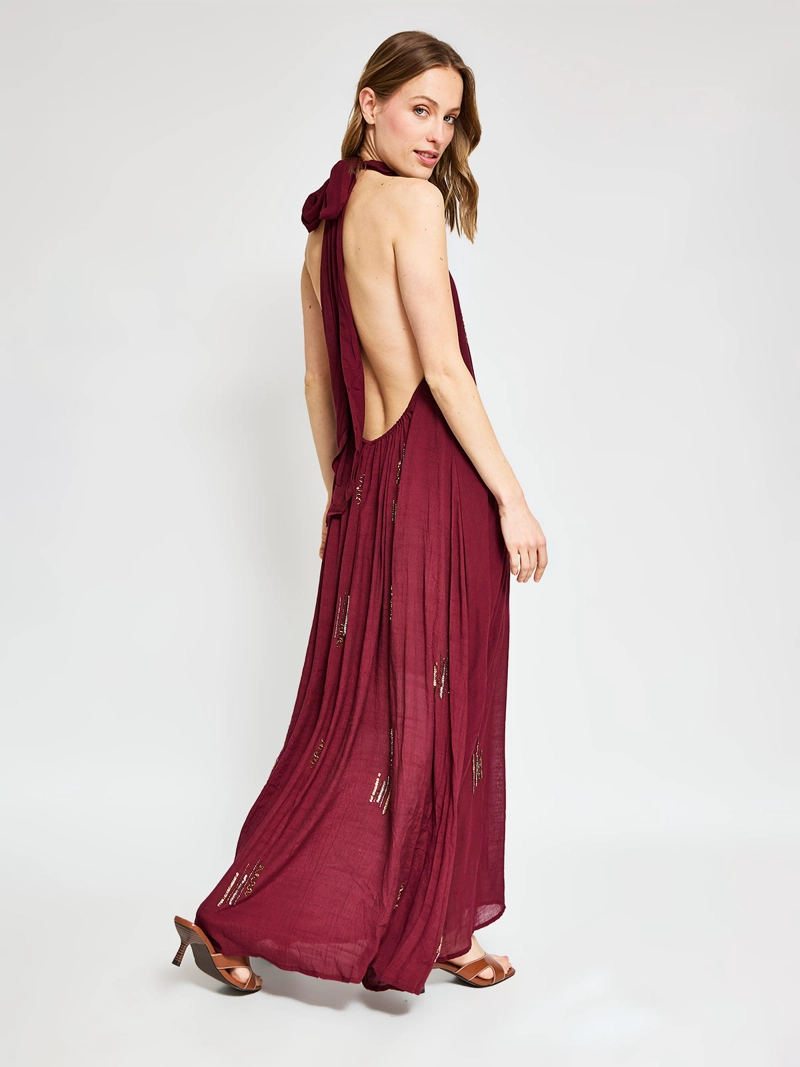 VESTIDO MUJER MARQUIS HALTER MOSTACILLAS - 3