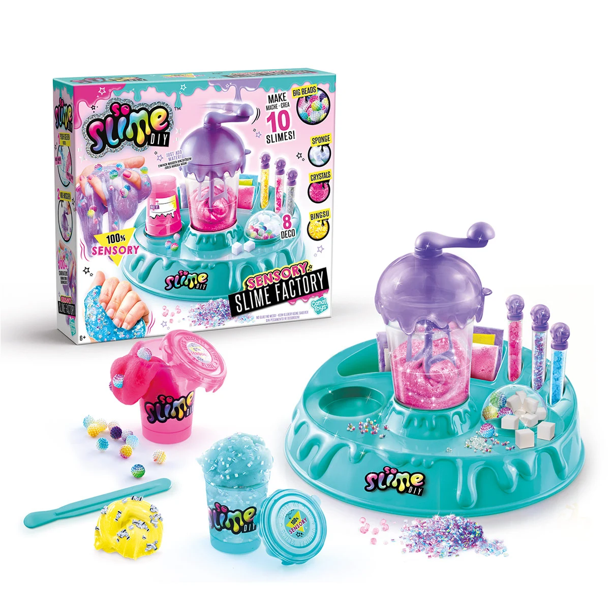 FÁBRICA DE SLIME CANAL TOYS 9 PIEZAS - 1