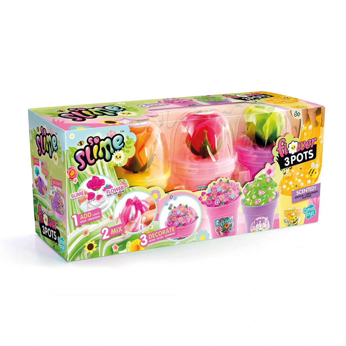 SLIME CANAL TOYS FLORES 3 PACK - 3