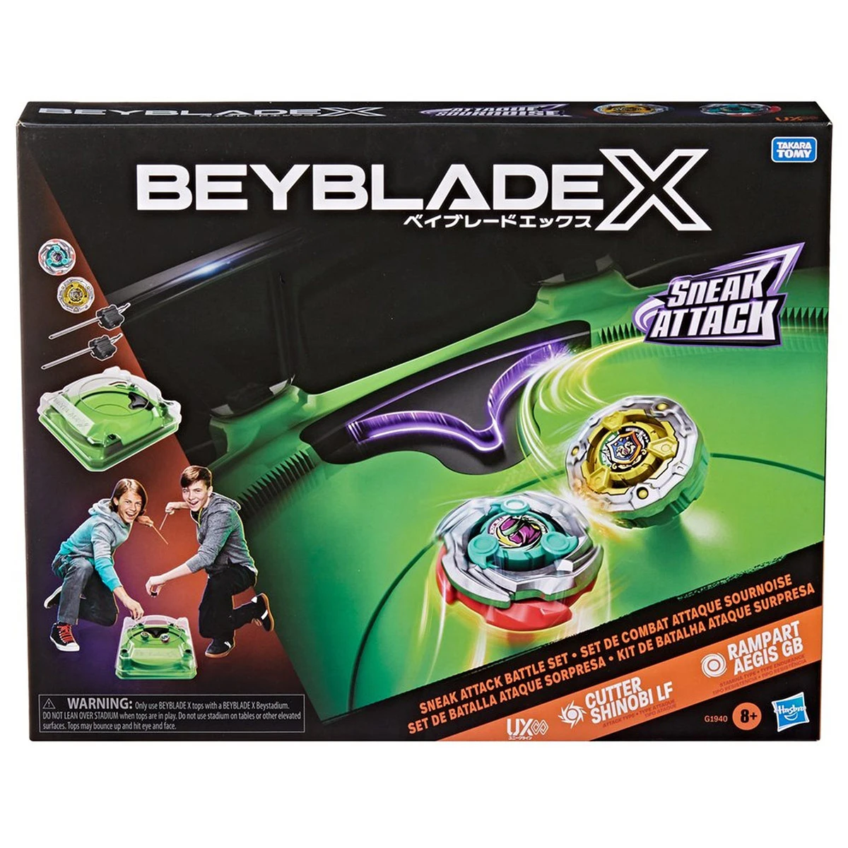 TROMPO BEYBLADE X SET DE BATALLA SNEAK ATTACK - 13
