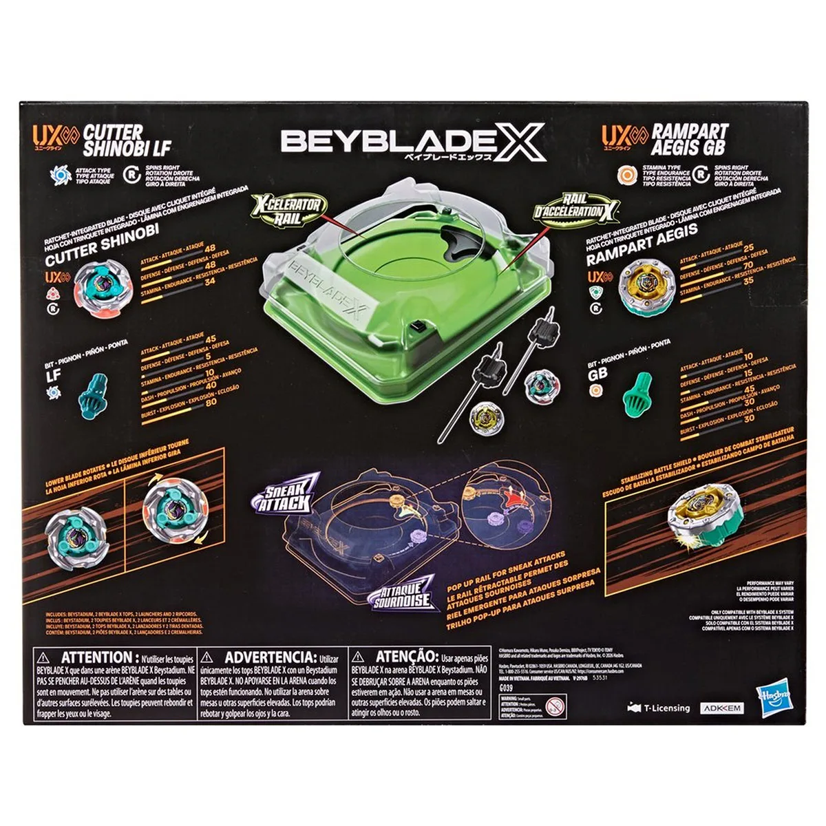 TROMPO BEYBLADE X SET DE BATALLA SNEAK ATTACK - 14