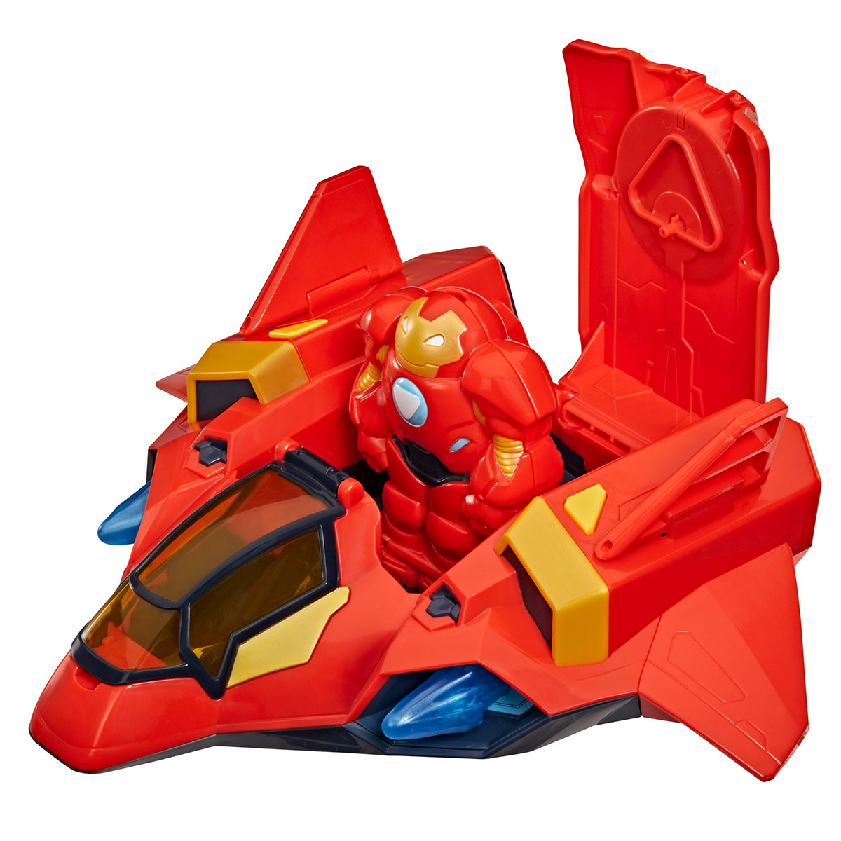 FIGURA DE ACCIÓN MARVEL IRON MAN AND HIS AWESOME FRIENDS IRON JET Y ARMADURA GIGANTE - 3