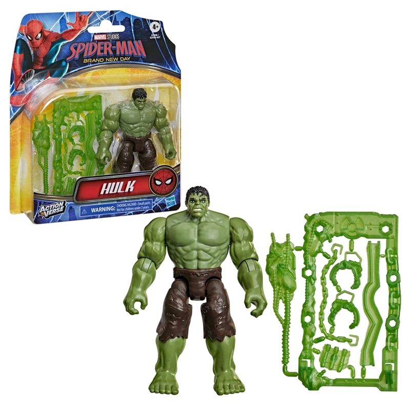 FIGURA DE ACCIÓN SPIDERMAN ACTIONVERSE BRAND NEW DAY HULK - 1
