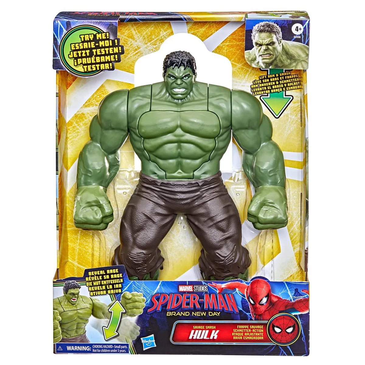 FIGURA DE ACCIÓN SPIDERMAN BRAND NEW DAY ATAQUE APLASTANTE HULK - 5