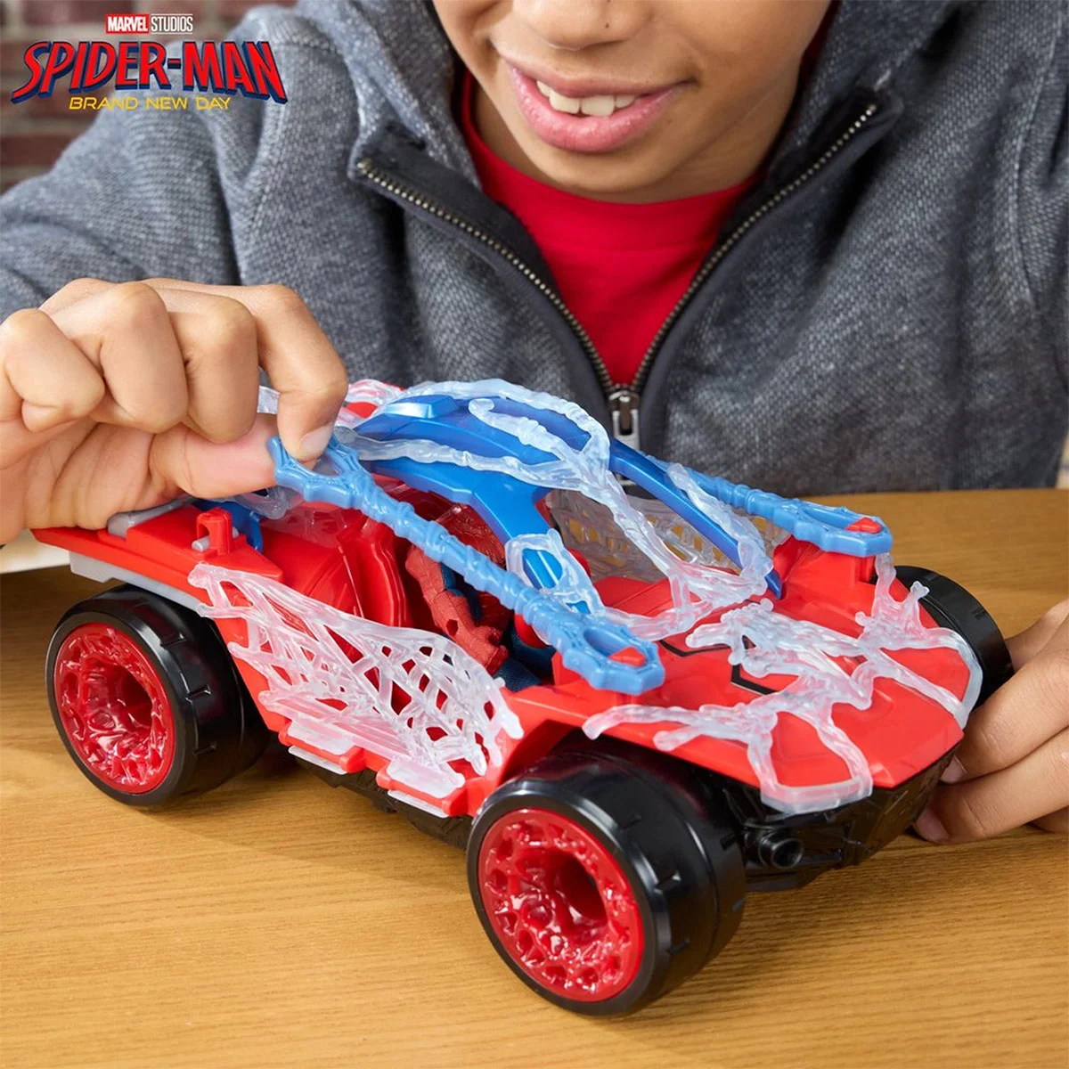 SET FIGURAS DE ACCIÓN SPIDERMAN ACTION VERSE STRETCH & BLAST BUGGY - 13