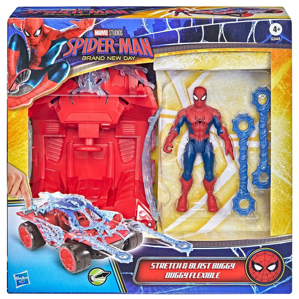 SET FIGURAS DE ACCIÓN SPIDERMAN ACTION VERSE STRETCH & BLAST BUGGY - 5