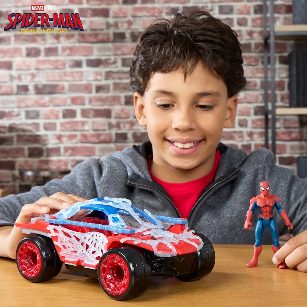 SET FIGURAS DE ACCIÓN SPIDERMAN ACTION VERSE STRETCH & BLAST BUGGY - 7