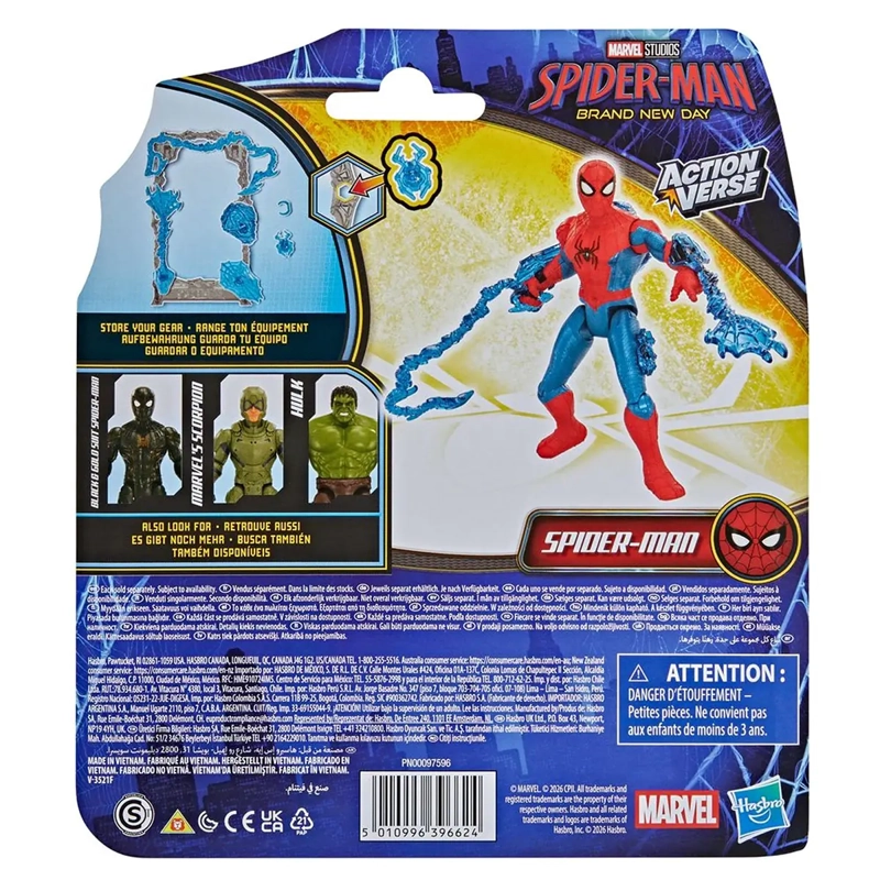 FIGURA DE ACCIÓN SPIDERMAN ACTIONVERSE BRAND NEW DAY SPIDERMAN - 8