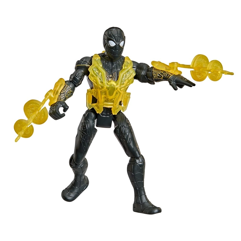 FIGURA DE ACCIÓN SPIDERMAN ACTIONVERSE LEJOS DE CASA TRAJE NEGRO Y DORADO SPIDERMAN - 3