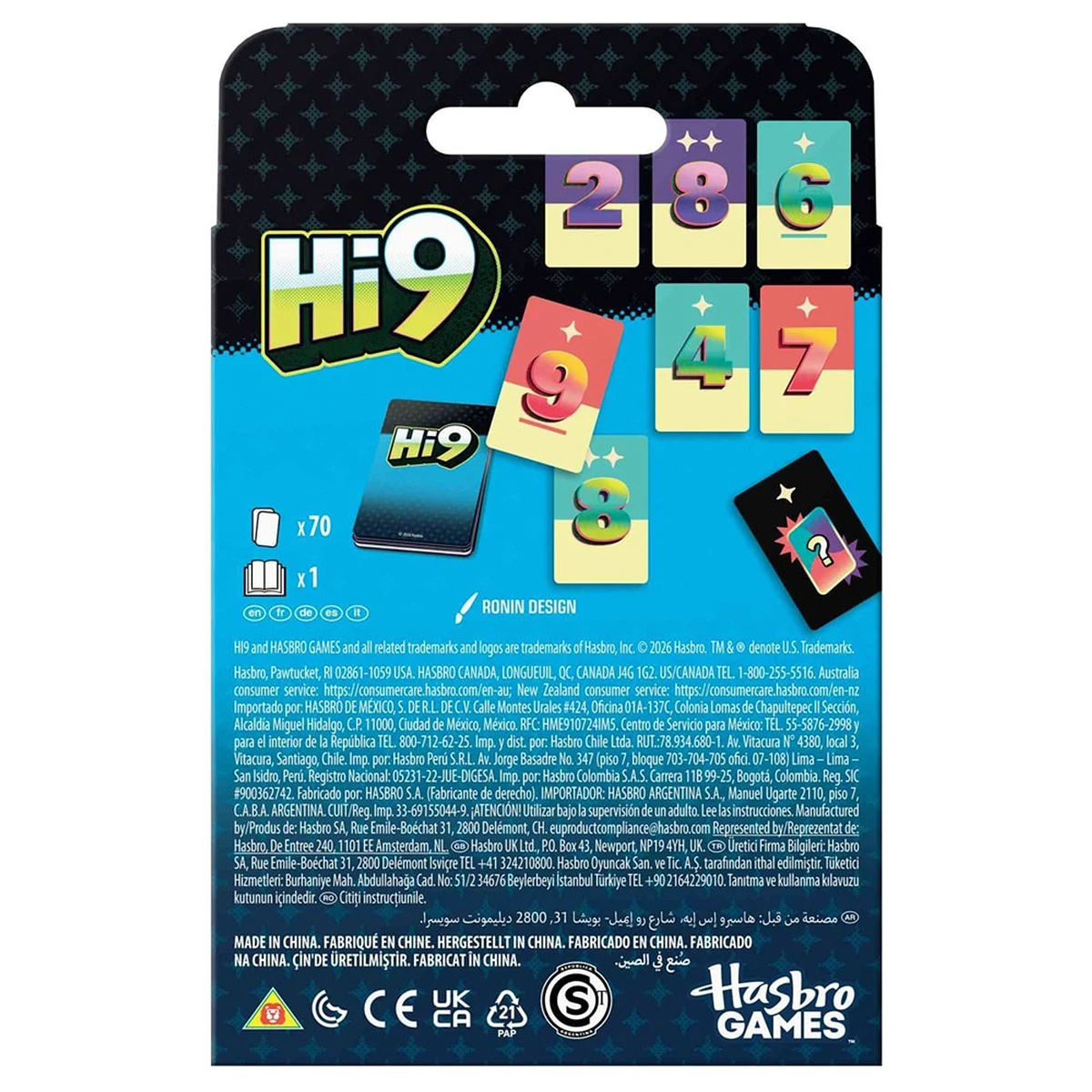 JUEGO DE CARTAS HASBRO GAMES HI9 - 11