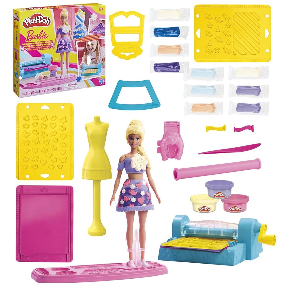 SET DE MASAS PLAY-DOH BARBIE TALLER DE DISEÑO - 1