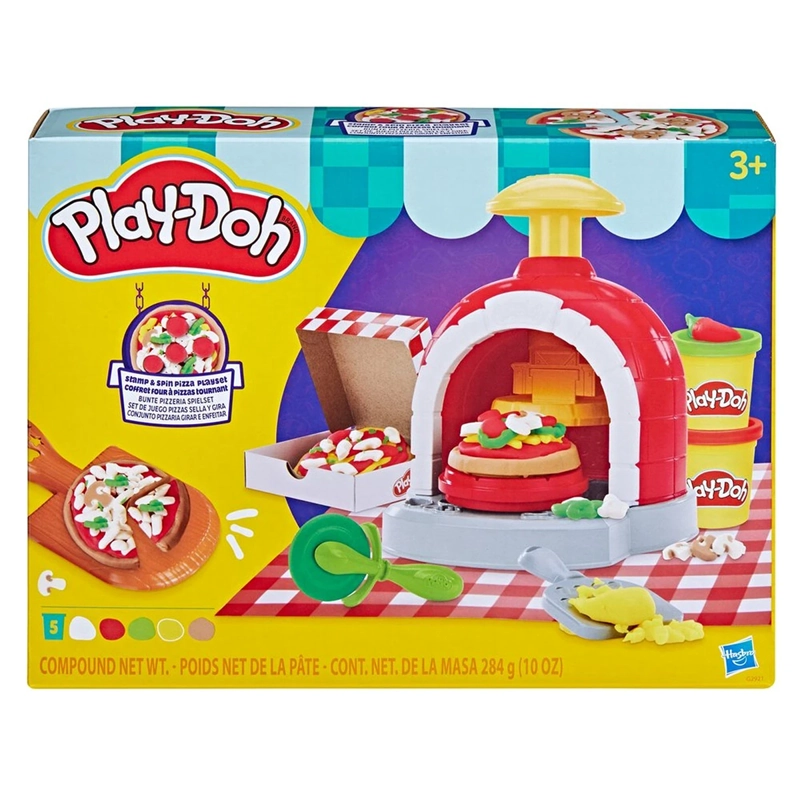 SET DE MASAS MOLDEABLES PLAY-DOH PIZZAS SELLA Y GIRA - 4