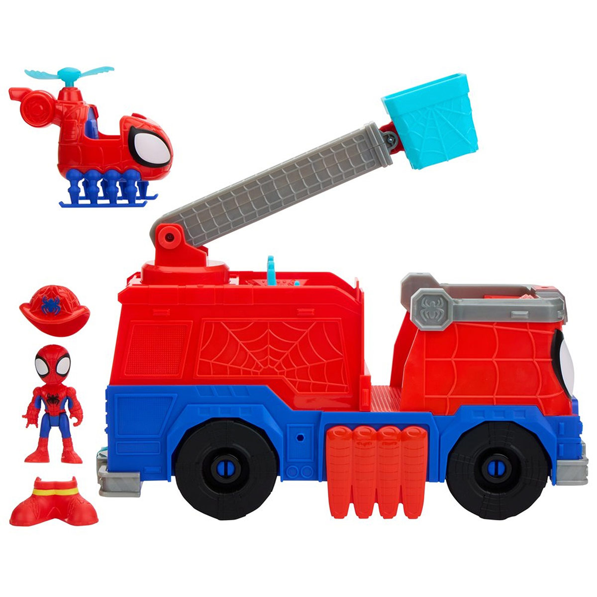 SET FIGURAS DE ACCIÓN MARVEL SPIDEY RESCUE-WEBS CAMIÓN DE BOMBEROS - 8