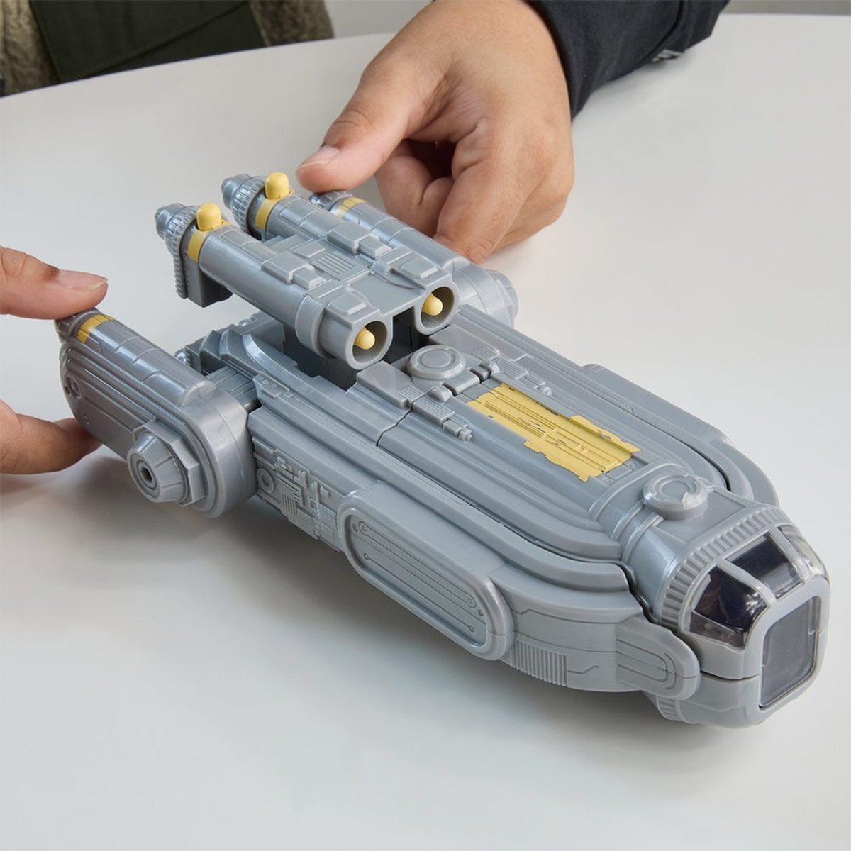 VEHÍCULO STAR WARS ACTION VERSE NAVE CON GROGU Y ANZELLANOS - 12