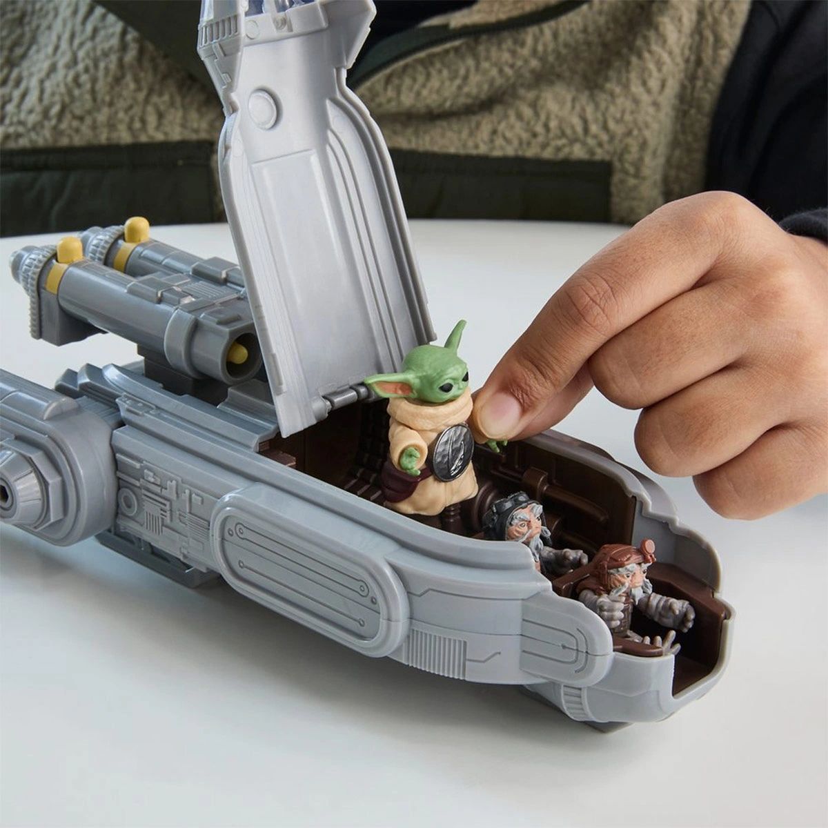 VEHÍCULO STAR WARS ACTION VERSE NAVE CON GROGU Y ANZELLANOS - 14