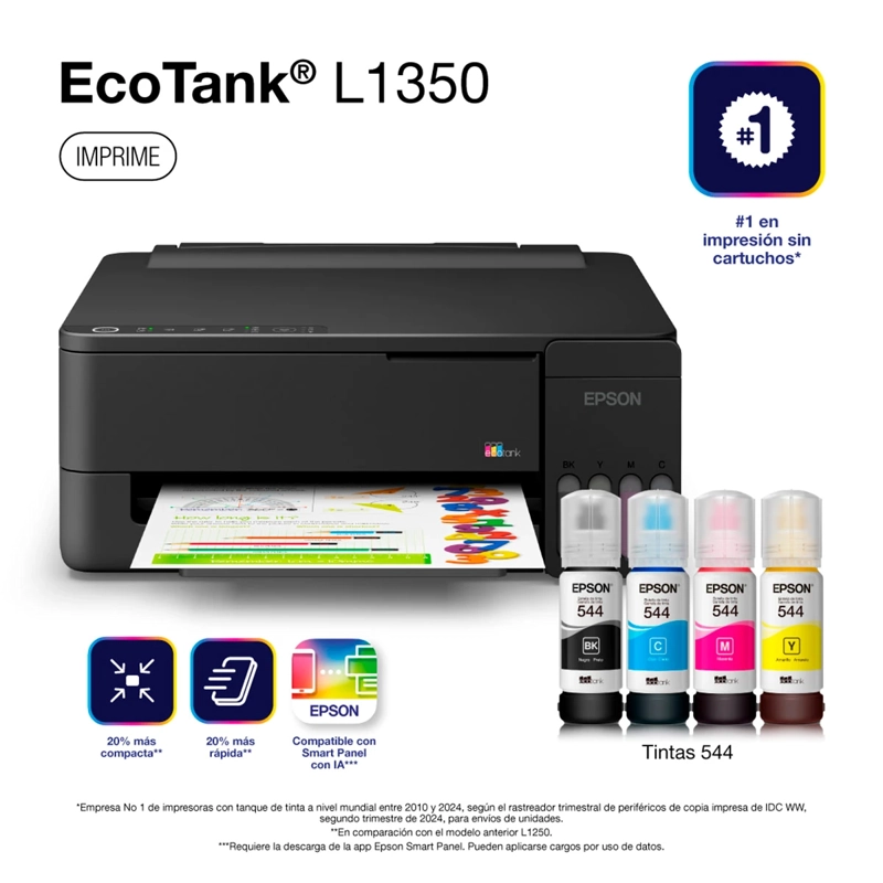 IMPRESORA MULTIFUNCIONAL EPSON ECOTANK L3350 WIFI - 1