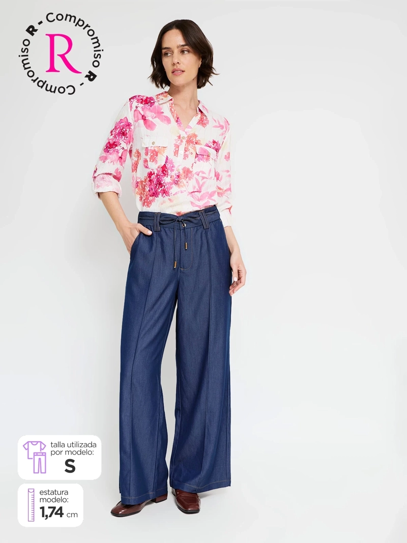 PANTALÓN MUJER CACHAREL FLUIDO