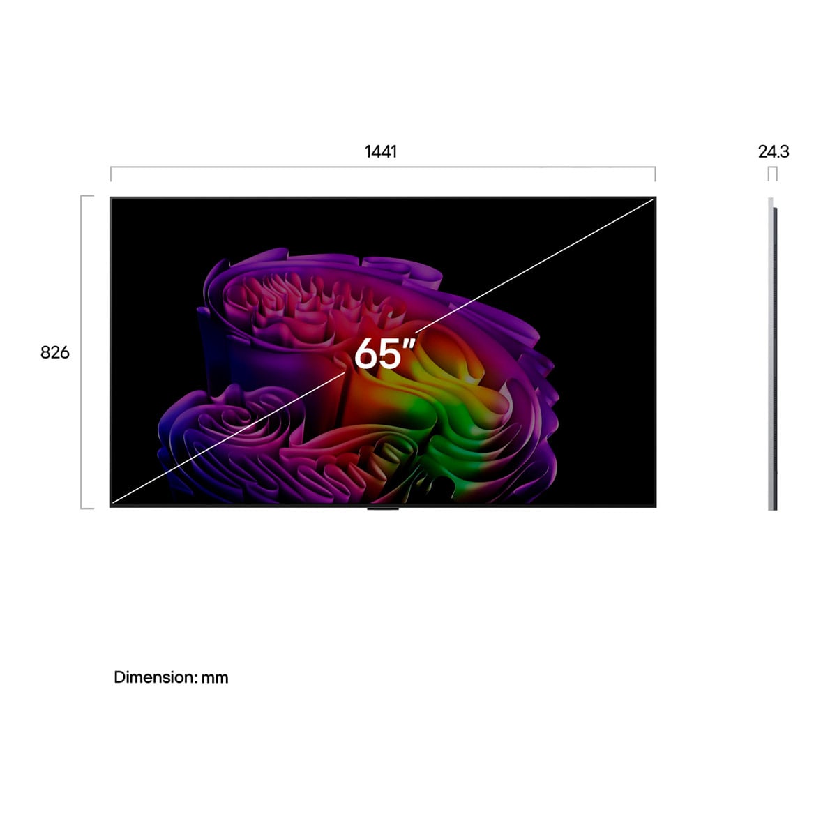 SMART TV LG OLED 4K UHD 65” OLED65G6PSA - 3
