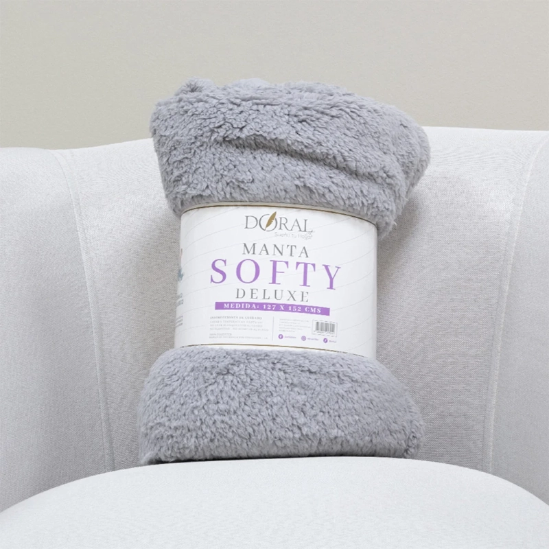 MANTA DORAL SOFTY LISA GRIS - 4