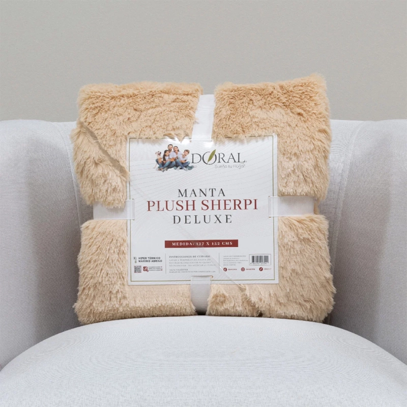 MANTA DORAL PLUSH SHERPI BEIGE - 3