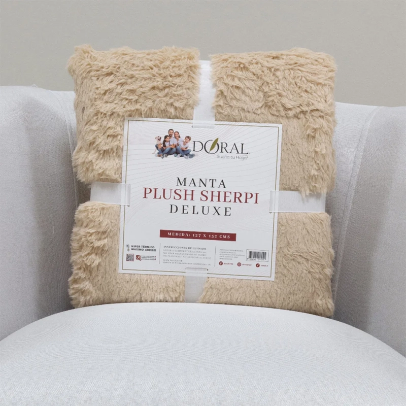 MANTA DORAL PLUSH SHERPI BEIGE - 4