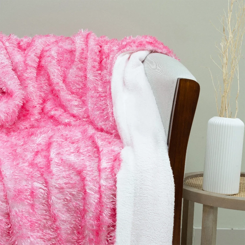 MANTA DORAL PLUSH SHERPI FUCSIA - 2