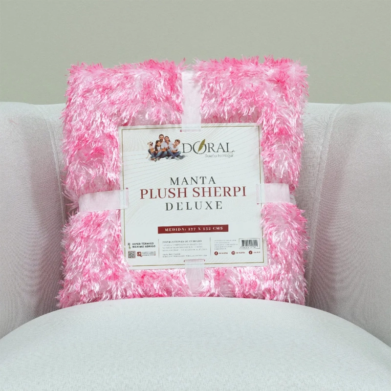 MANTA DORAL PLUSH SHERPI FUCSIA - 4