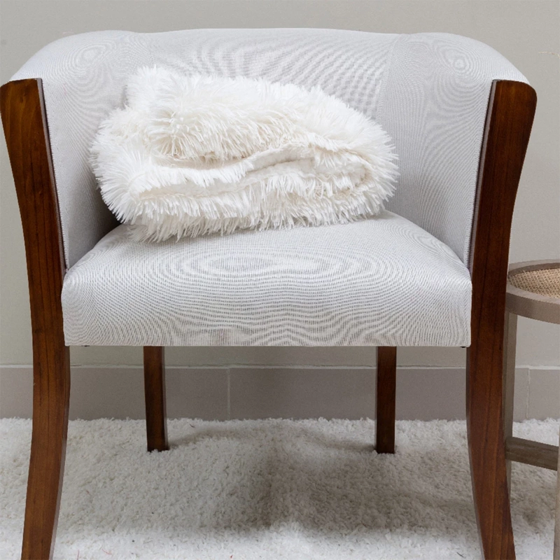 MANTA DORAL PLUSH SHERPI BLANCO - 3