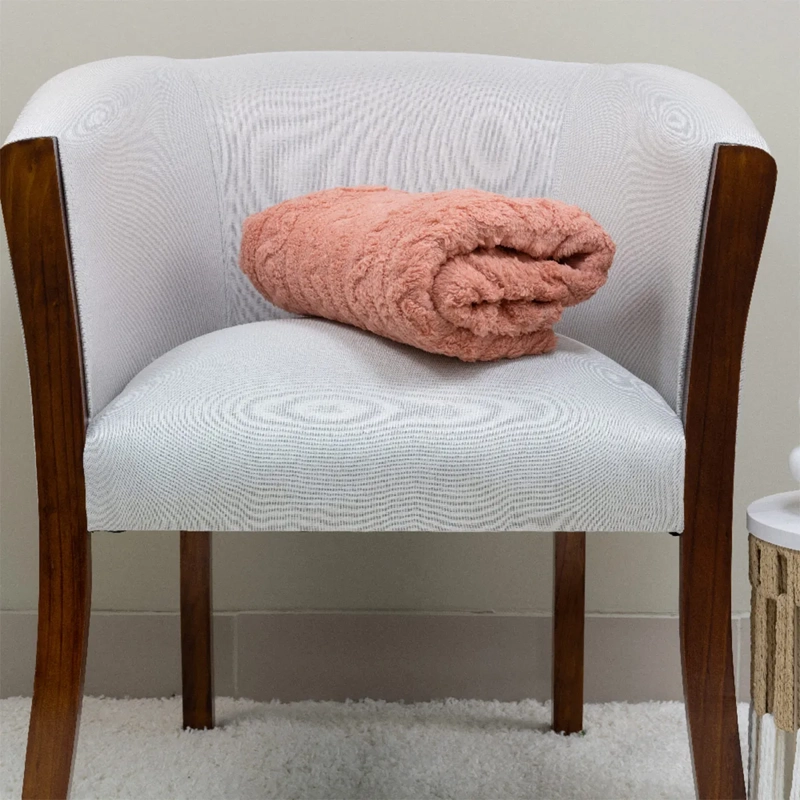 MANTA DORAL CHIPORRO JACQUARD CORAL - 3