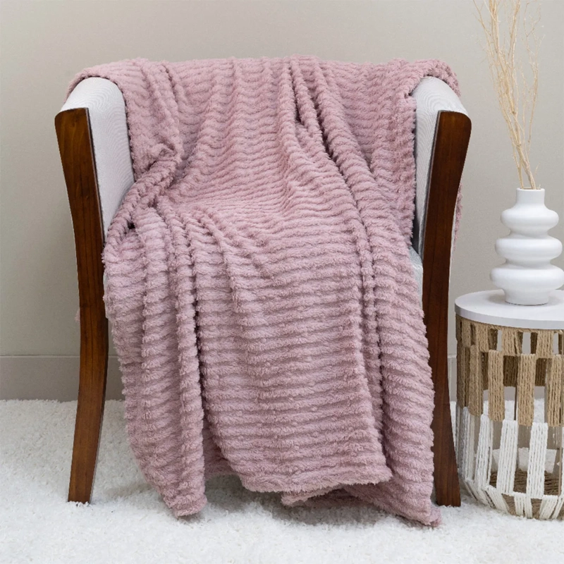 MANTA DORAL CHIPORRO JACQUARD ROSA - 1