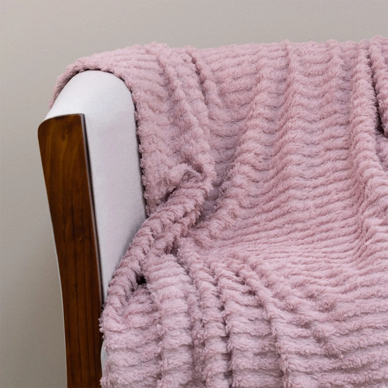 MANTA DORAL CHIPORRO JACQUARD ROSA - 2
