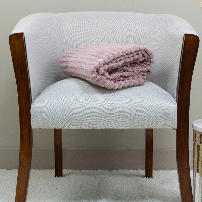 MANTA DORAL CHIPORRO JACQUARD ROSA - 3