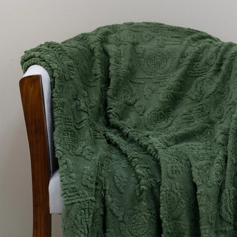 MANTA DORAL CHIPORRO JACQUARD VERDE - 2