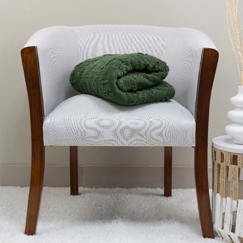 MANTA DORAL CHIPORRO JACQUARD VERDE - 3