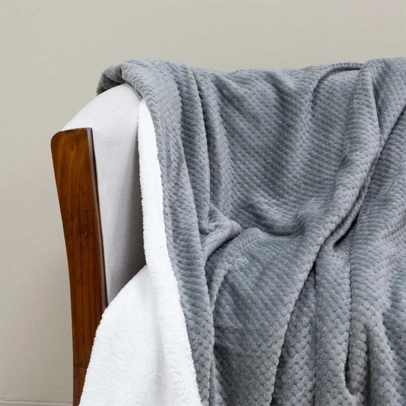 MANTA DORAL CORAL POP SHERPA GRIS - 2
