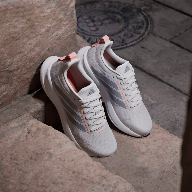 ZAPATILLAS MUJER ADIDAS RUNNING GRIS CLARO RUNBLAZE - 9